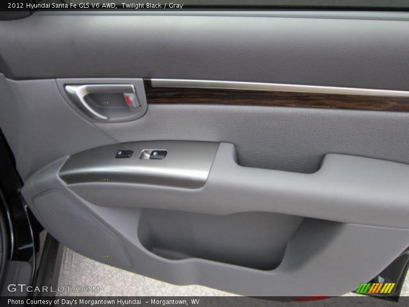 Twilight Black / Gray 2012 Hyundai Santa Fe GLS V6 AWD