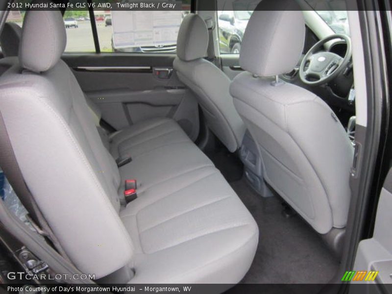 Rear Seat of 2012 Santa Fe GLS V6 AWD