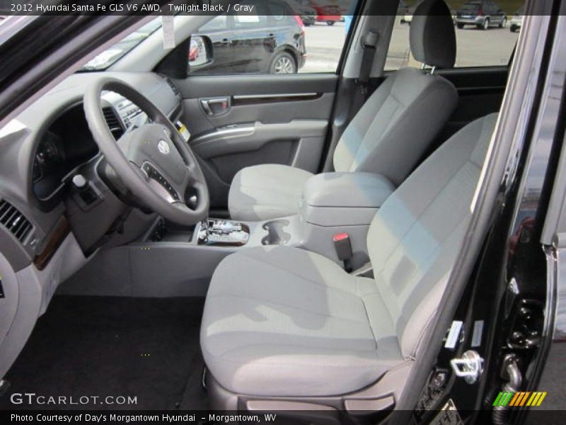 2012 Santa Fe GLS V6 AWD Gray Interior