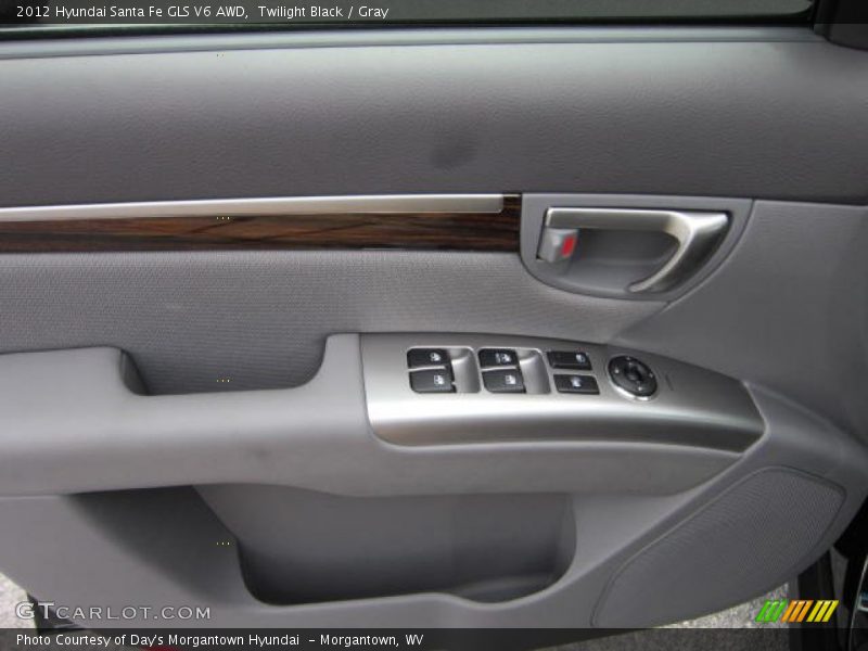 Twilight Black / Gray 2012 Hyundai Santa Fe GLS V6 AWD