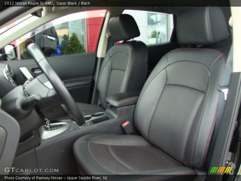 Super Black / Black 2012 Nissan Rogue SL AWD