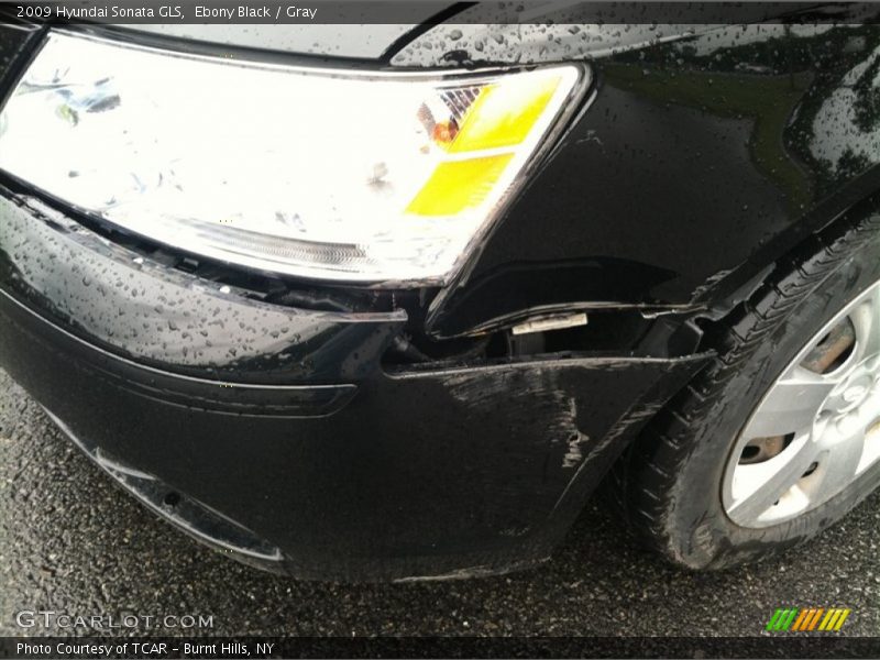 Ebony Black / Gray 2009 Hyundai Sonata GLS