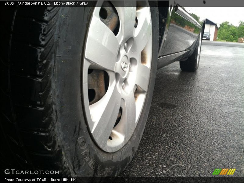 Ebony Black / Gray 2009 Hyundai Sonata GLS