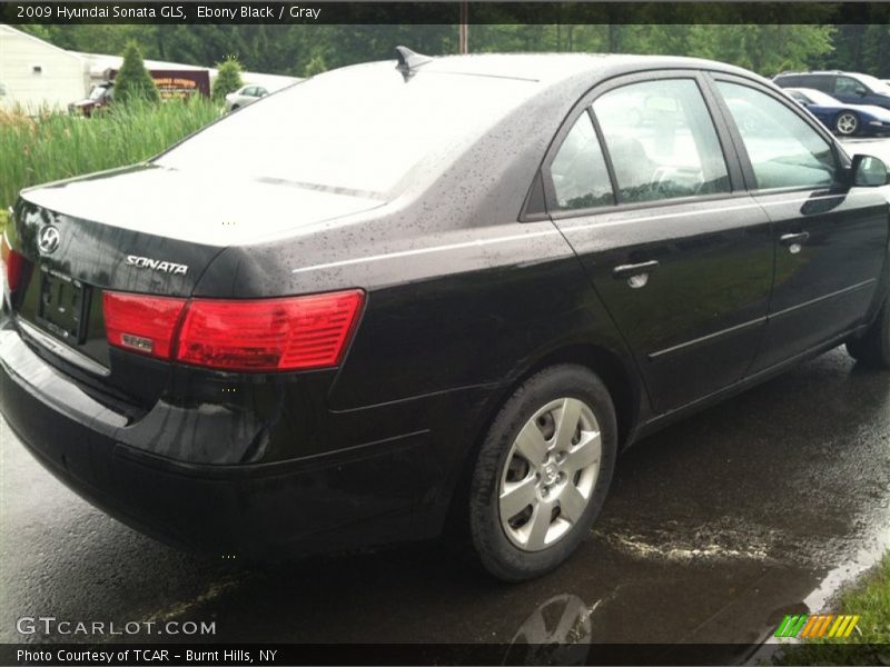 Ebony Black / Gray 2009 Hyundai Sonata GLS