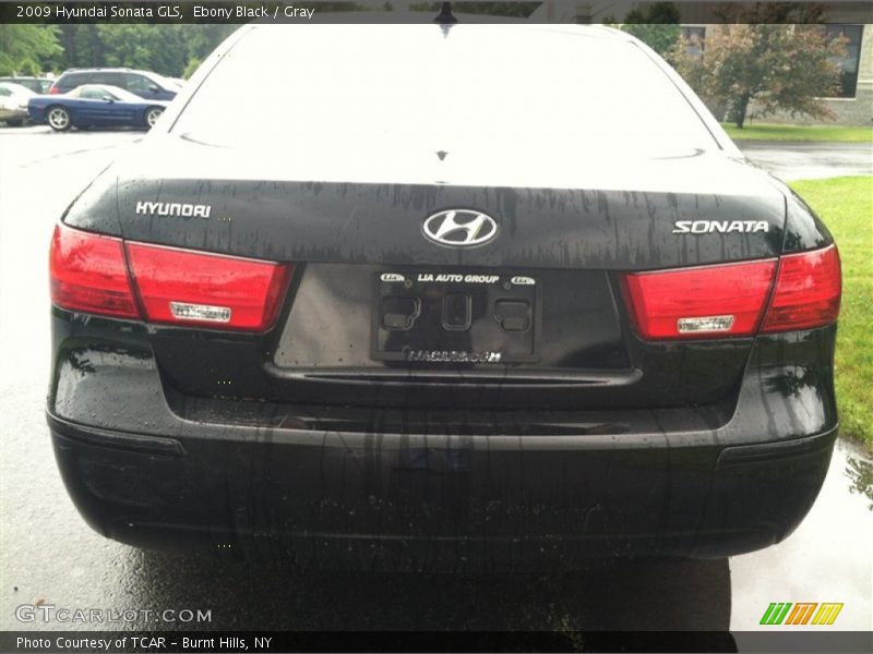 Ebony Black / Gray 2009 Hyundai Sonata GLS