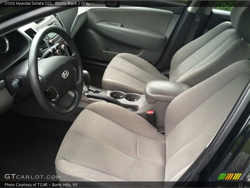 Ebony Black / Gray 2009 Hyundai Sonata GLS