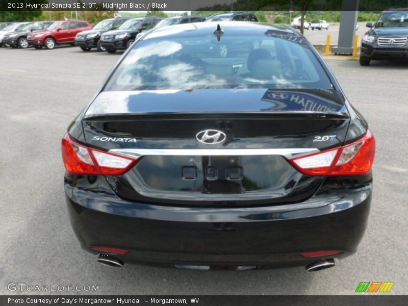 Midnight Black / Black 2013 Hyundai Sonata SE 2.0T