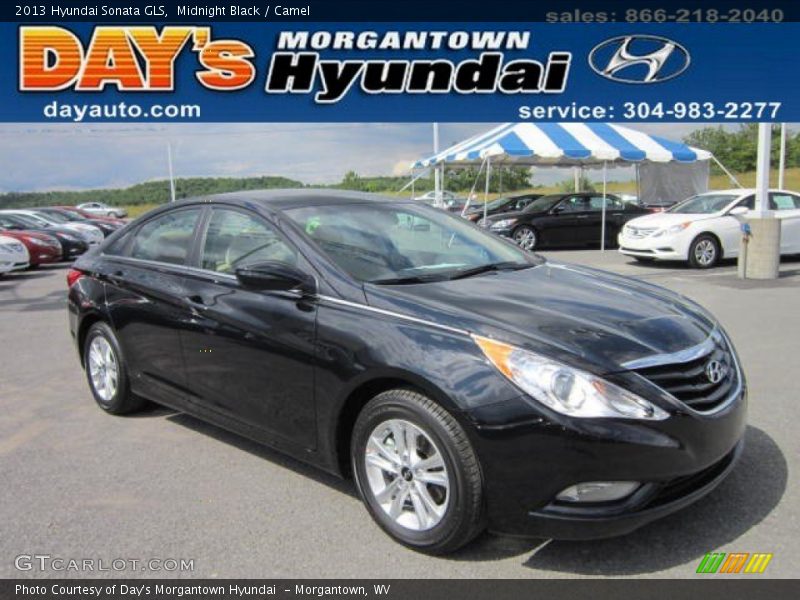 Midnight Black / Camel 2013 Hyundai Sonata GLS