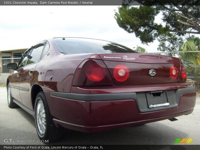 Dark Carmine Red Metallic / Neutral 2001 Chevrolet Impala