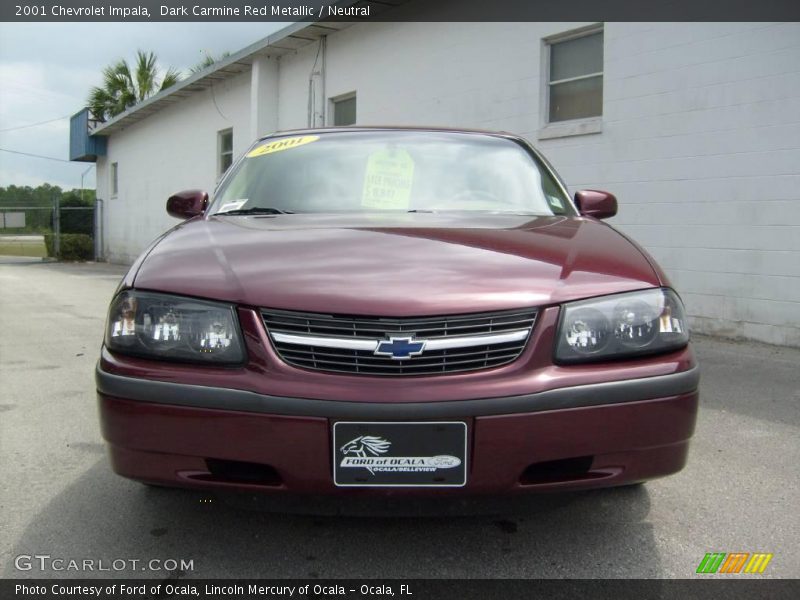 Dark Carmine Red Metallic / Neutral 2001 Chevrolet Impala