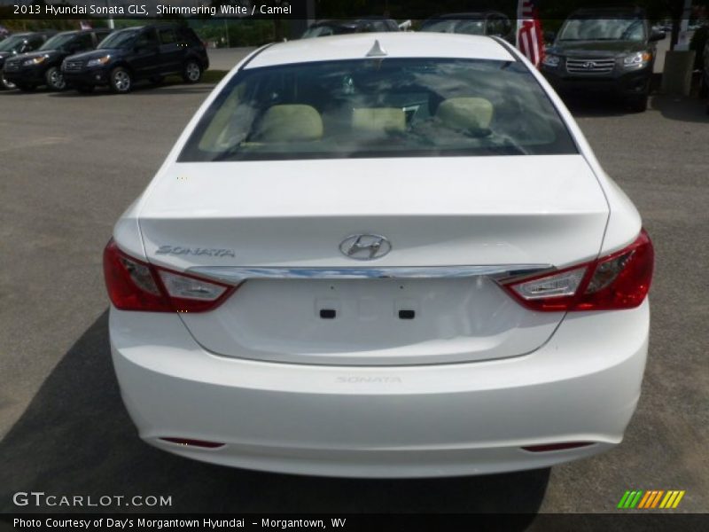 Shimmering White / Camel 2013 Hyundai Sonata GLS