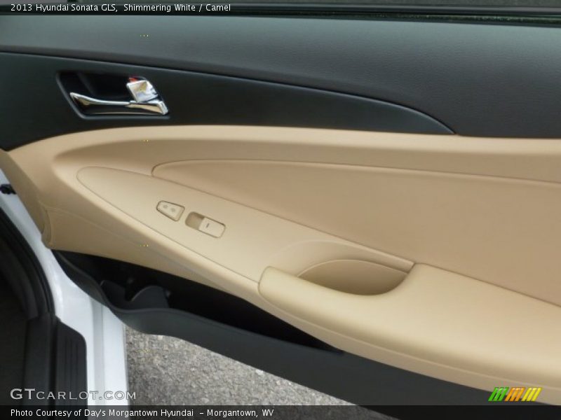 Shimmering White / Camel 2013 Hyundai Sonata GLS