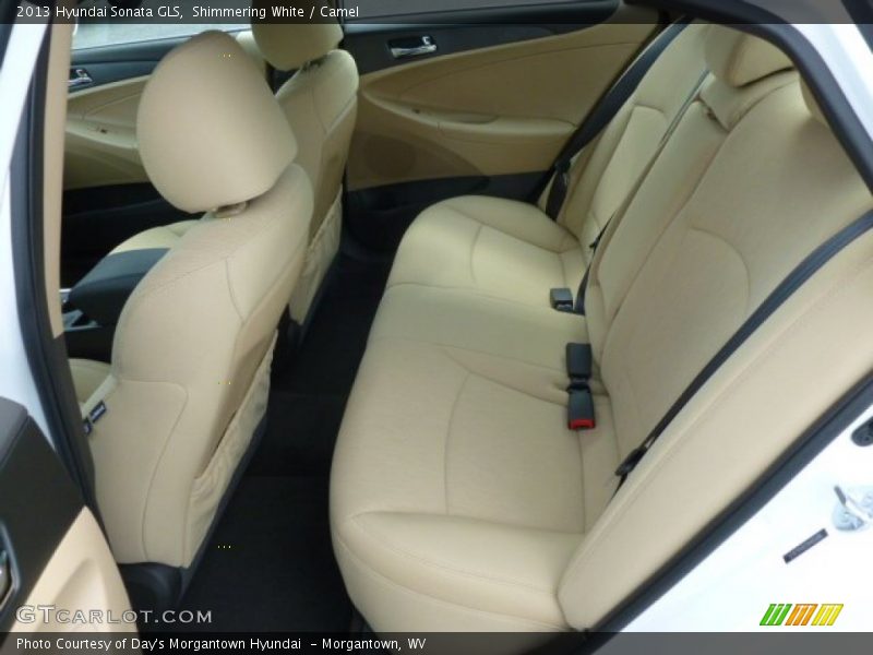 Shimmering White / Camel 2013 Hyundai Sonata GLS
