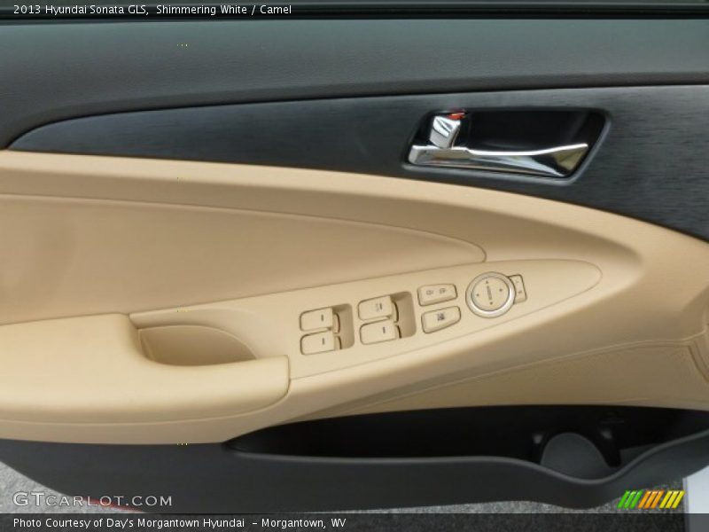Shimmering White / Camel 2013 Hyundai Sonata GLS