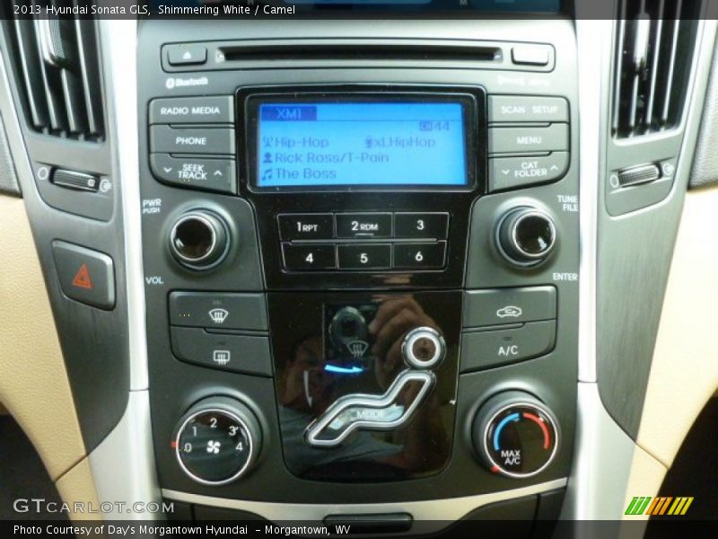 Shimmering White / Camel 2013 Hyundai Sonata GLS
