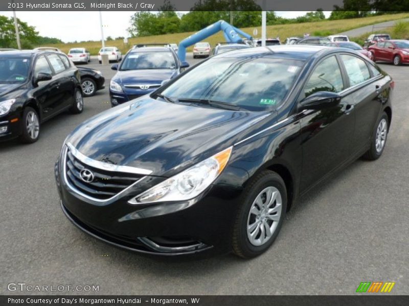Midnight Black / Gray 2013 Hyundai Sonata GLS