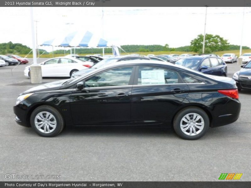 Midnight Black / Gray 2013 Hyundai Sonata GLS