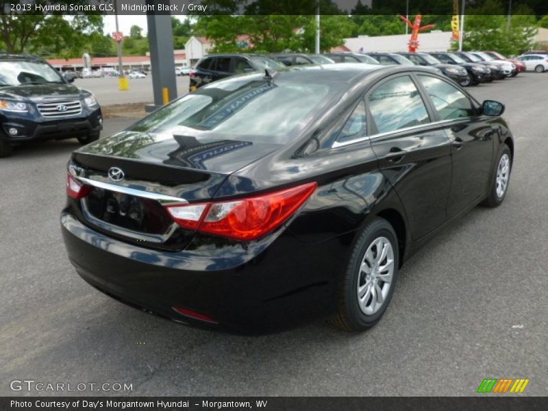 Midnight Black / Gray 2013 Hyundai Sonata GLS