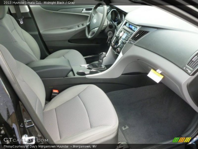 Midnight Black / Gray 2013 Hyundai Sonata GLS
