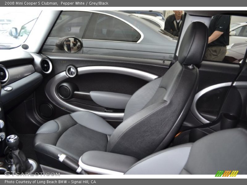 Pepper White / Grey/Black 2008 Mini Cooper S Clubman