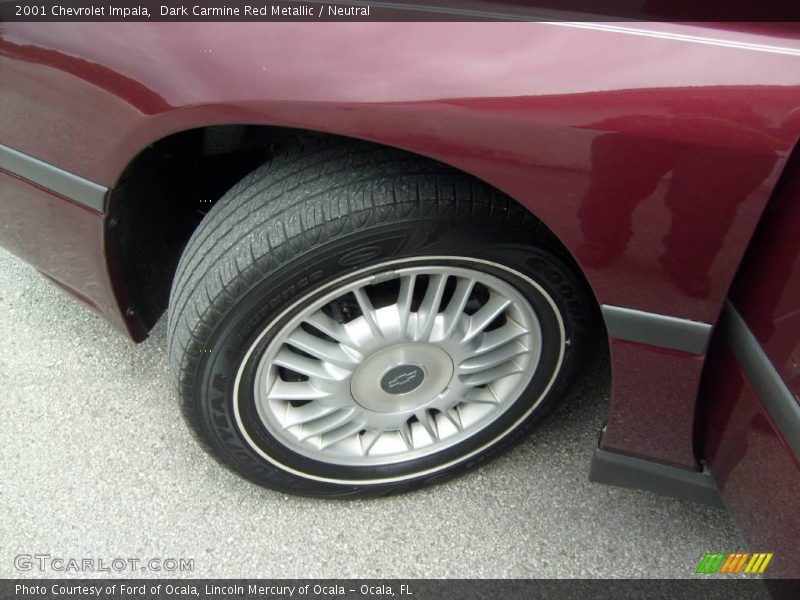 Dark Carmine Red Metallic / Neutral 2001 Chevrolet Impala