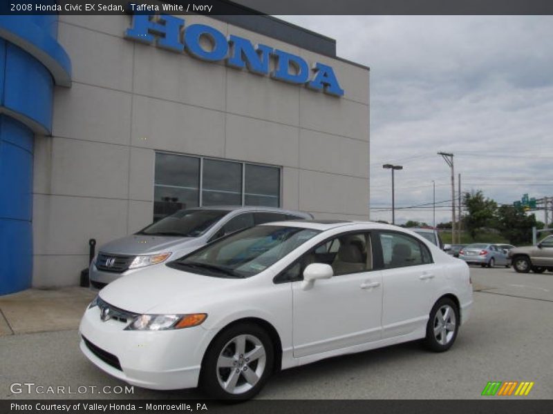 Taffeta White / Ivory 2008 Honda Civic EX Sedan