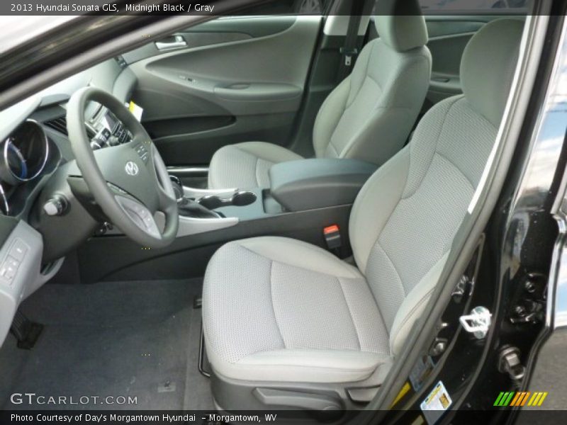 Midnight Black / Gray 2013 Hyundai Sonata GLS