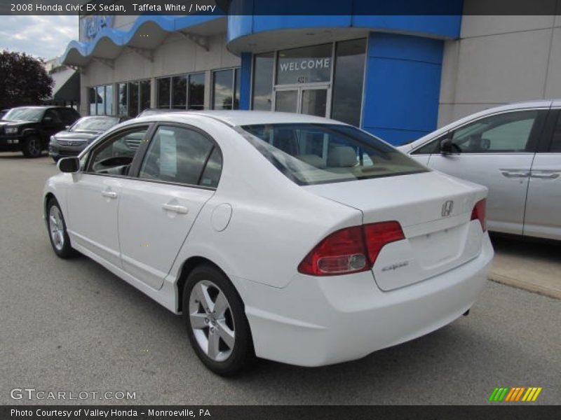 Taffeta White / Ivory 2008 Honda Civic EX Sedan