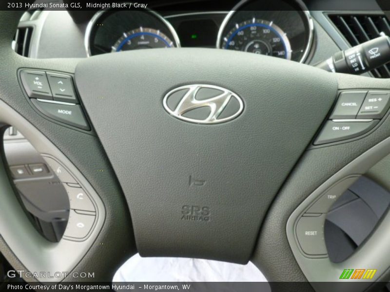 Midnight Black / Gray 2013 Hyundai Sonata GLS
