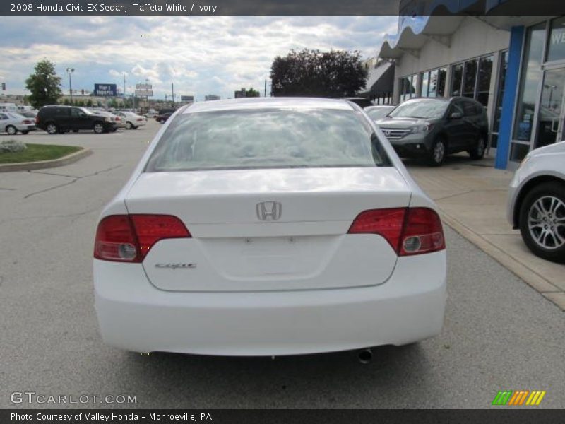 Taffeta White / Ivory 2008 Honda Civic EX Sedan