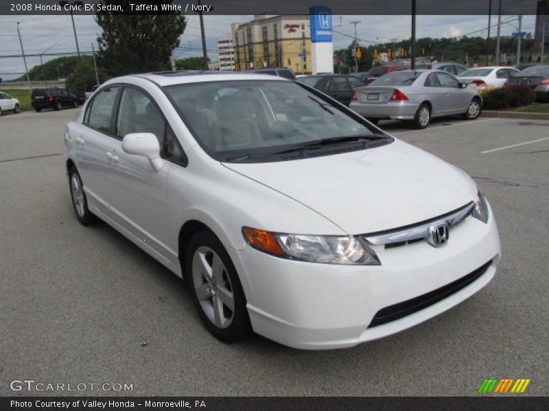Taffeta White / Ivory 2008 Honda Civic EX Sedan