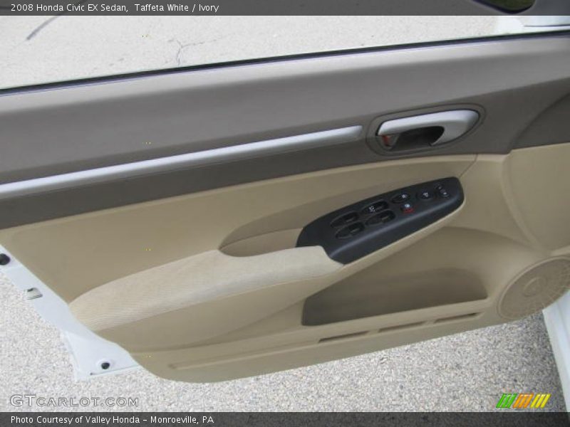 Taffeta White / Ivory 2008 Honda Civic EX Sedan