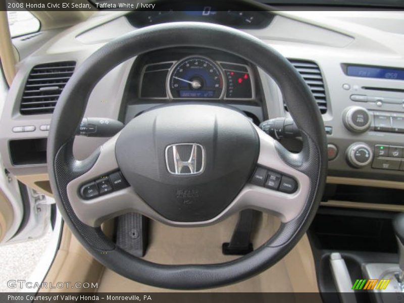 Taffeta White / Ivory 2008 Honda Civic EX Sedan
