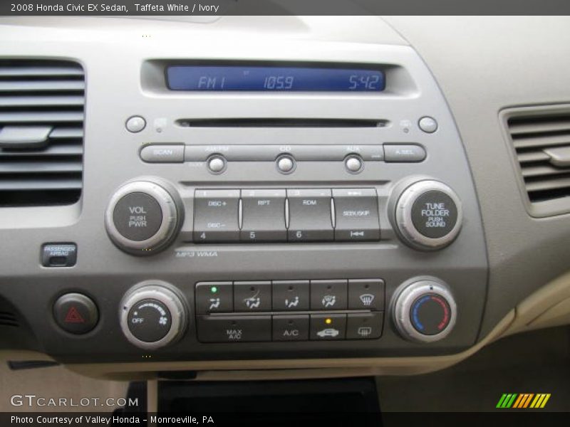 Taffeta White / Ivory 2008 Honda Civic EX Sedan