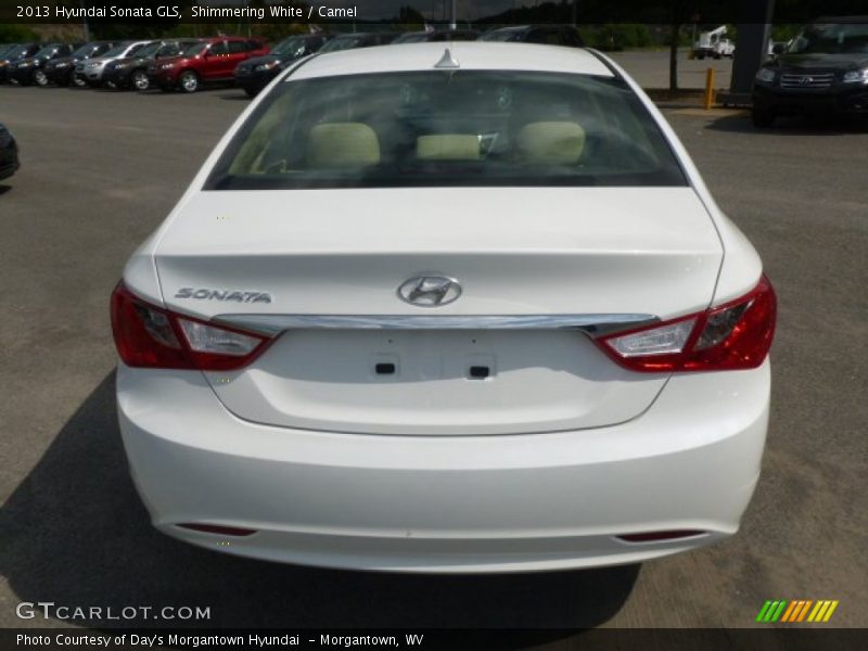 Shimmering White / Camel 2013 Hyundai Sonata GLS