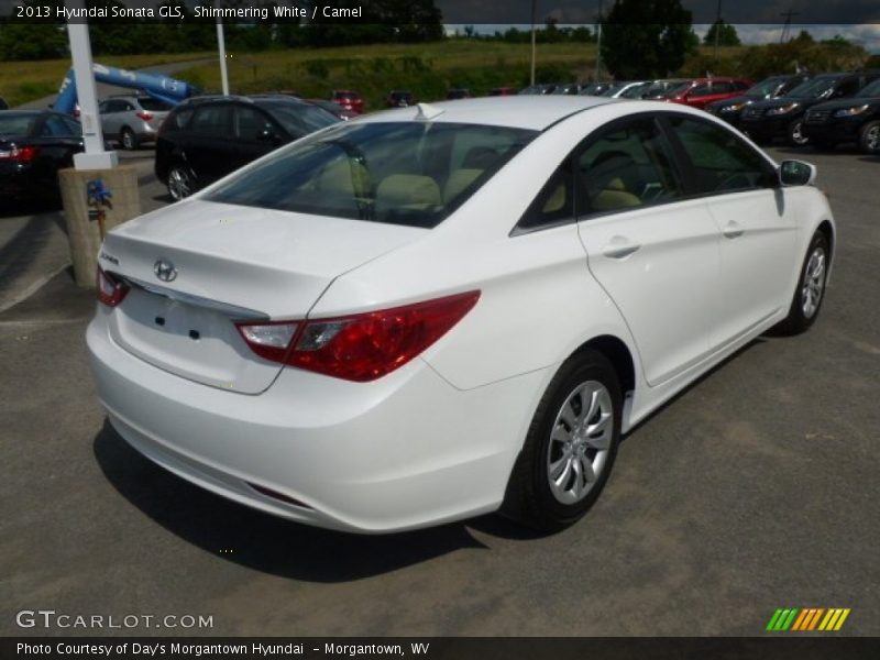 Shimmering White / Camel 2013 Hyundai Sonata GLS