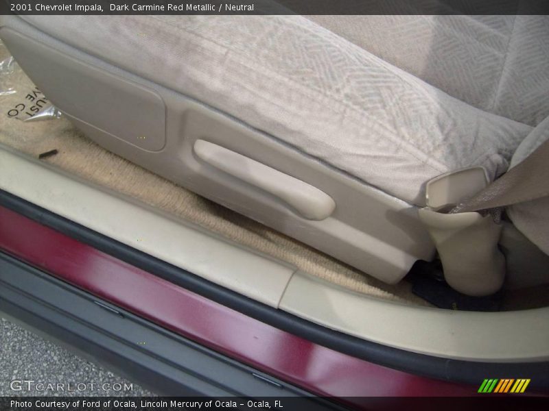 Dark Carmine Red Metallic / Neutral 2001 Chevrolet Impala