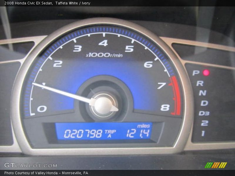 Taffeta White / Ivory 2008 Honda Civic EX Sedan