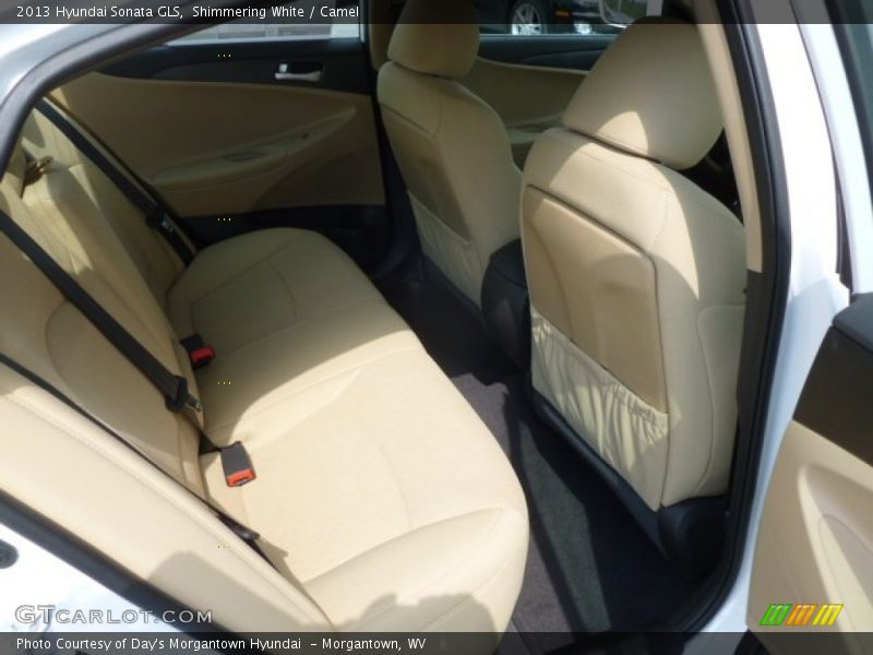 Shimmering White / Camel 2013 Hyundai Sonata GLS