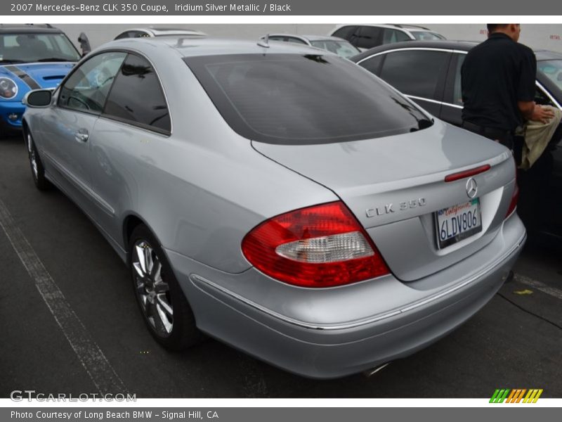 Iridium Silver Metallic / Black 2007 Mercedes-Benz CLK 350 Coupe