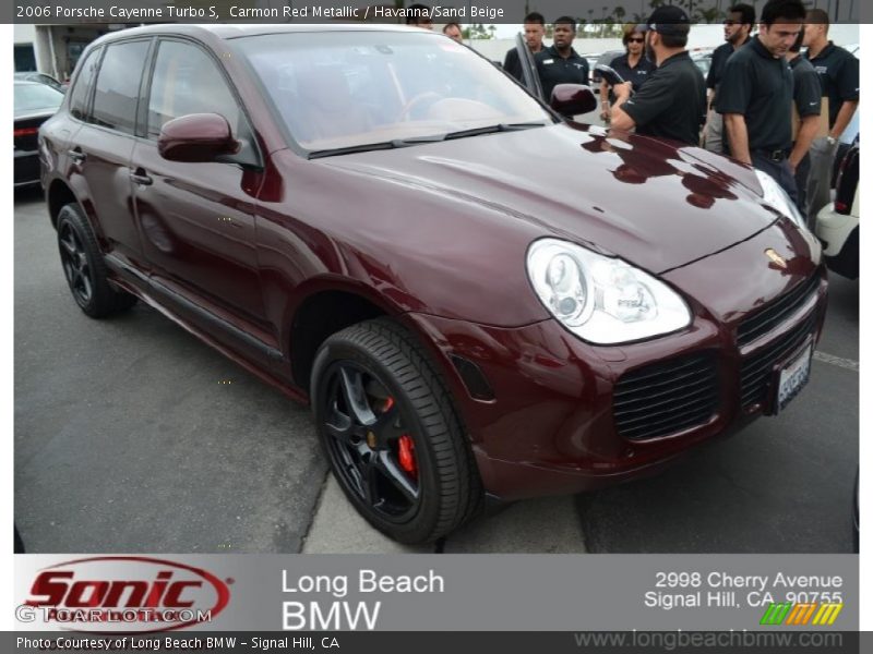 Carmon Red Metallic / Havanna/Sand Beige 2006 Porsche Cayenne Turbo S