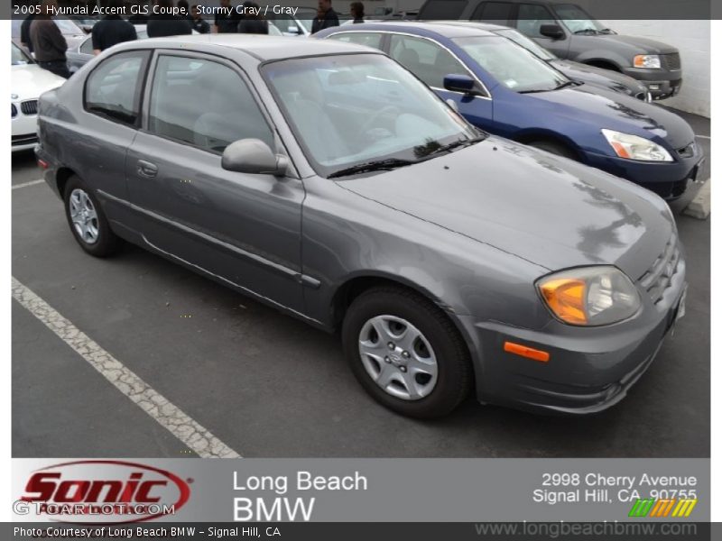 Stormy Gray / Gray 2005 Hyundai Accent GLS Coupe