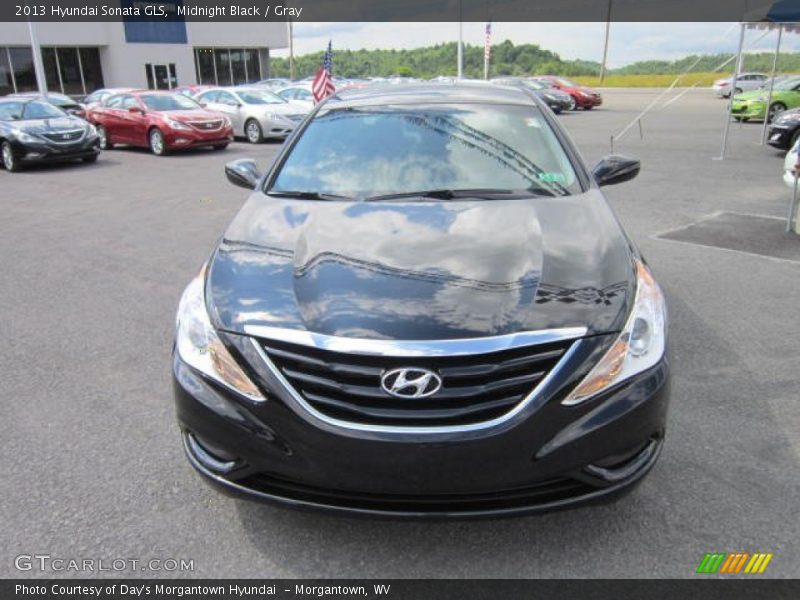 Midnight Black / Gray 2013 Hyundai Sonata GLS