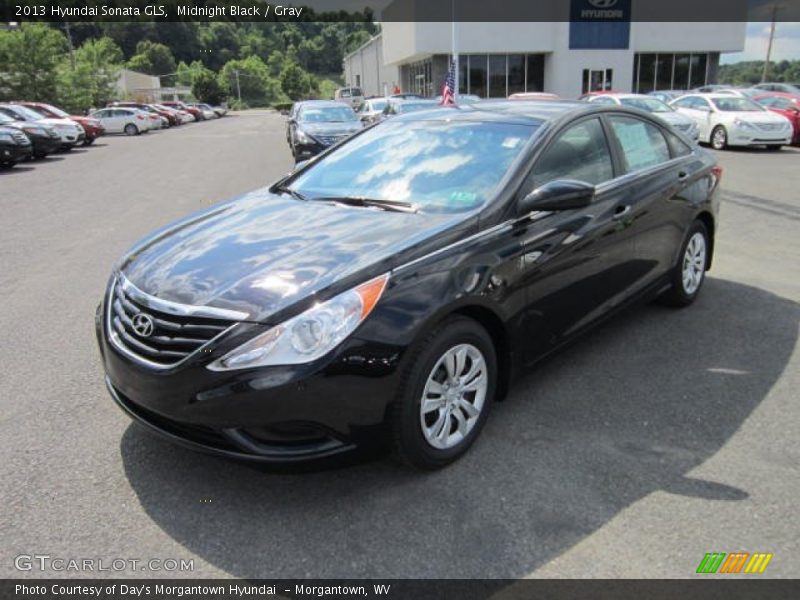 Midnight Black / Gray 2013 Hyundai Sonata GLS