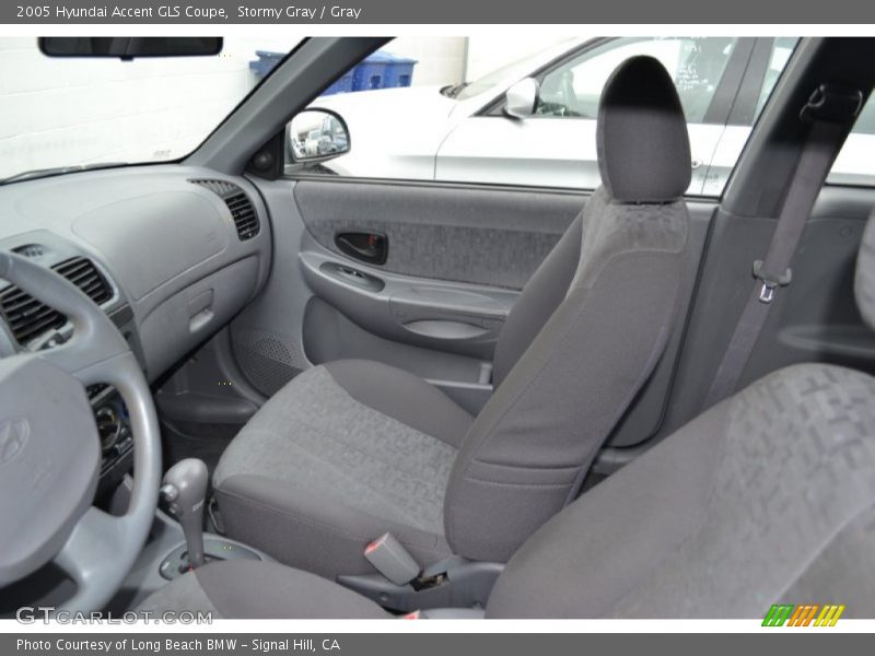 Stormy Gray / Gray 2005 Hyundai Accent GLS Coupe