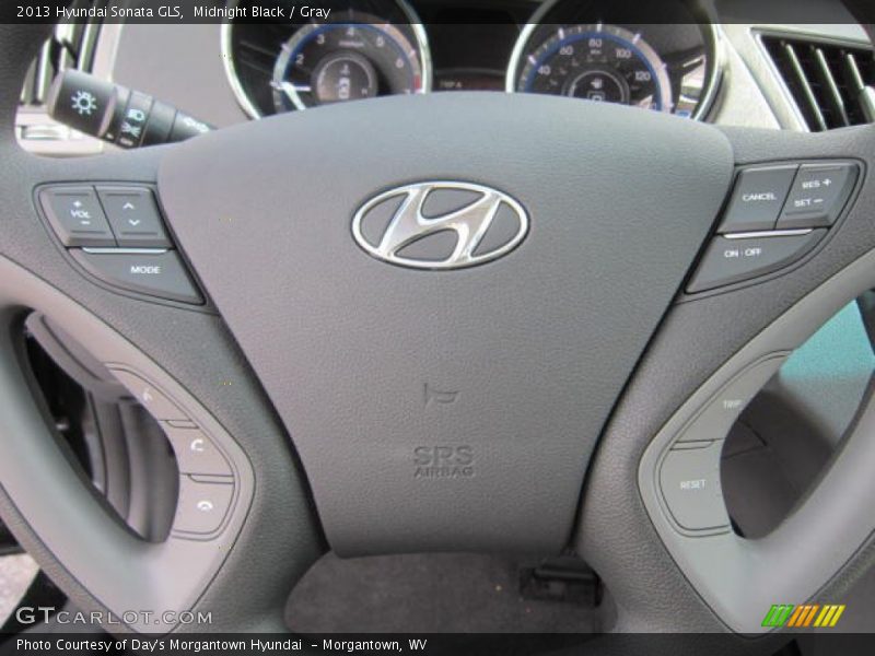 Midnight Black / Gray 2013 Hyundai Sonata GLS