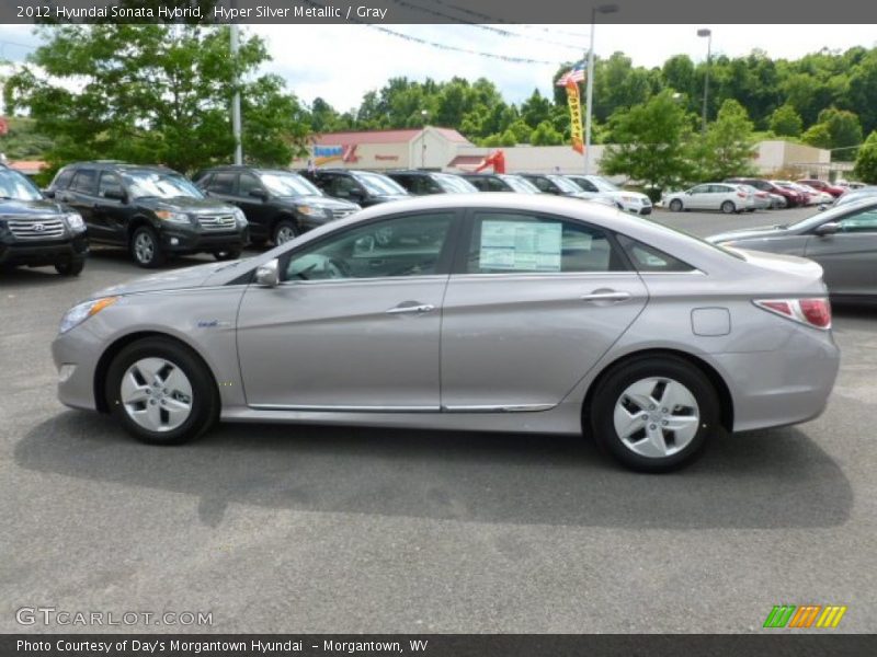 Hyper Silver Metallic / Gray 2012 Hyundai Sonata Hybrid