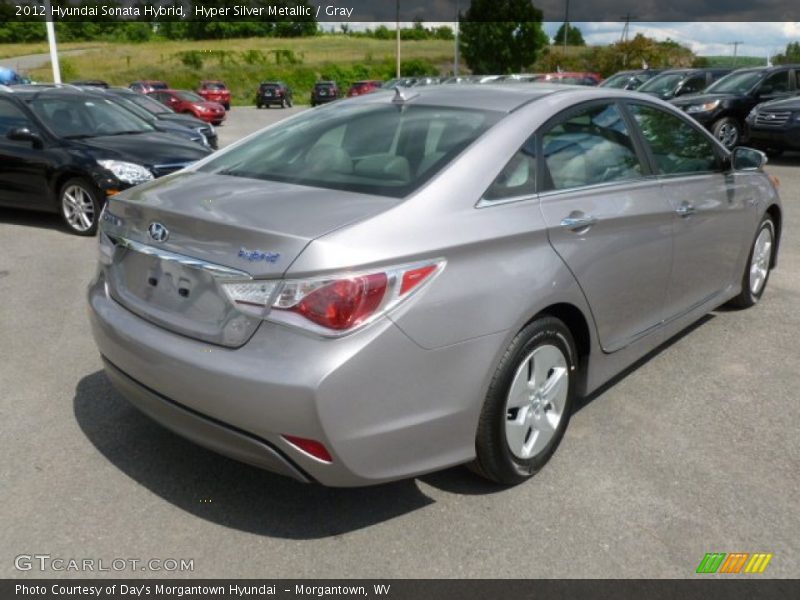 Hyper Silver Metallic / Gray 2012 Hyundai Sonata Hybrid