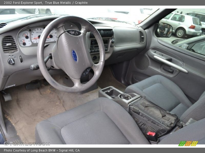 True Blue Metallic / Graphite 2002 Ford Explorer Sport