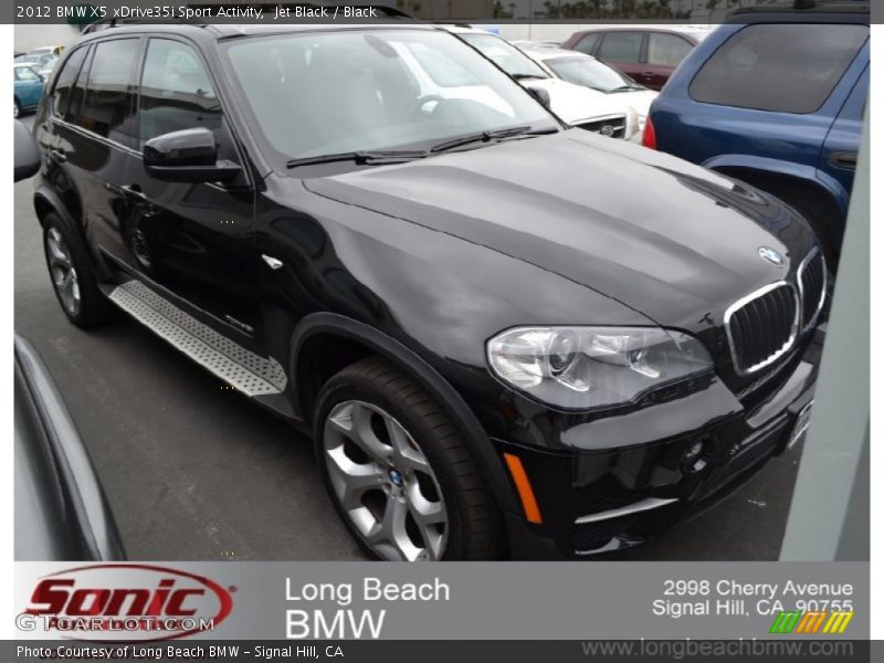 Jet Black / Black 2012 BMW X5 xDrive35i Sport Activity